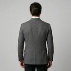 Men's double-breasted checked blazer — additional view