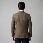 Men's double-breasted checked blazer — additional view