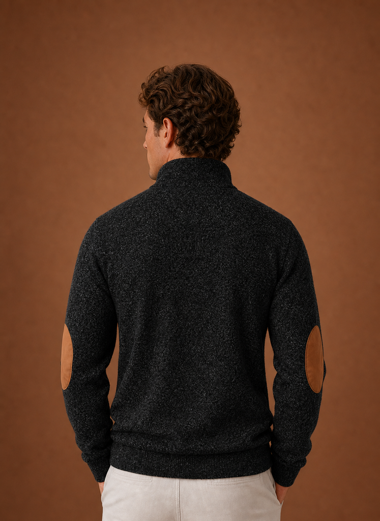 Men's mock-neck layering knit pullover — additional view