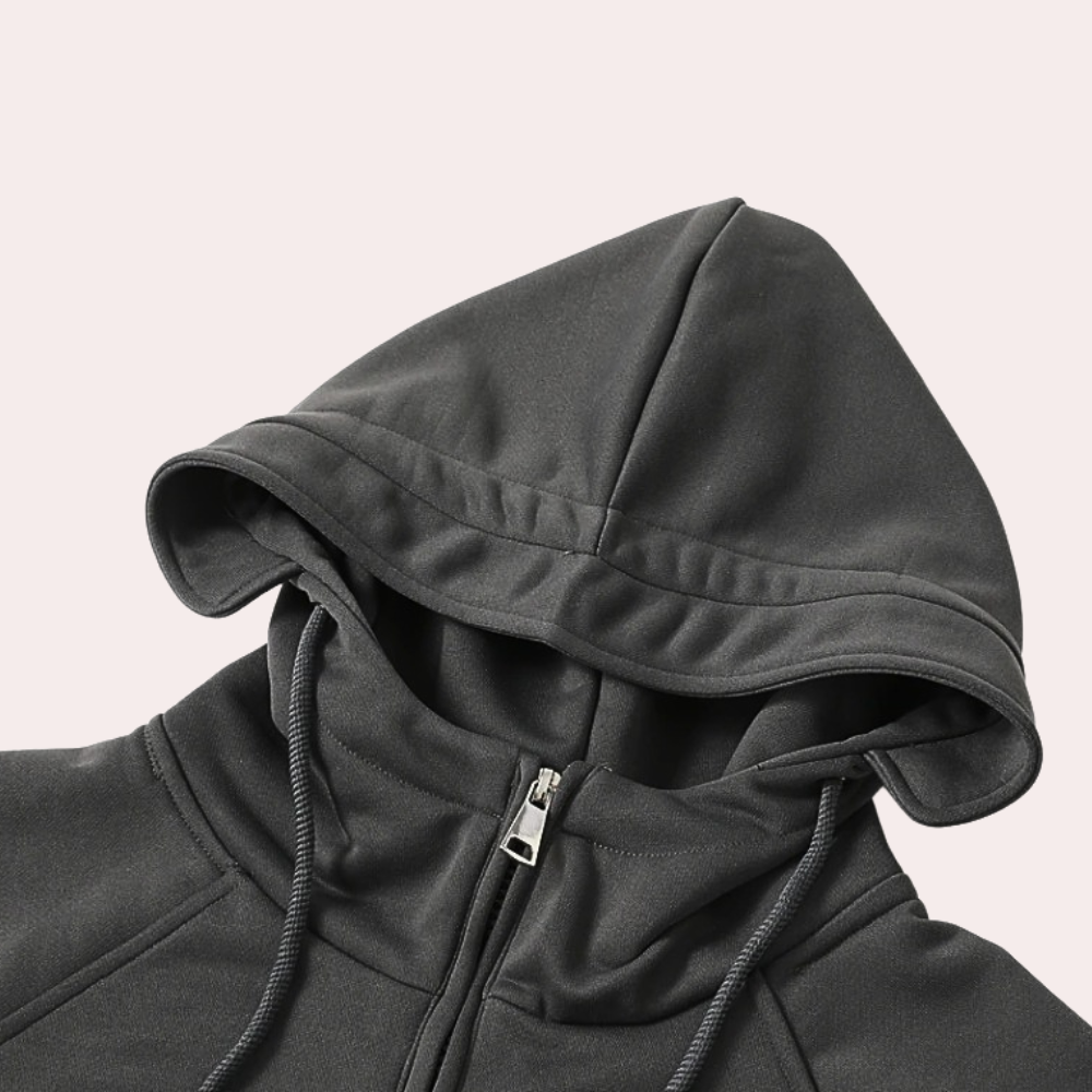 Men's fleece-lined half-zip hoodie — additional view