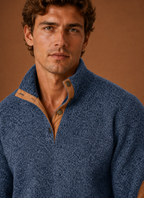 Men's mock-neck layering knit pullover — additional view