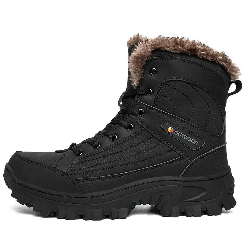 Men's waterproof fur-lined snow boots — additional view