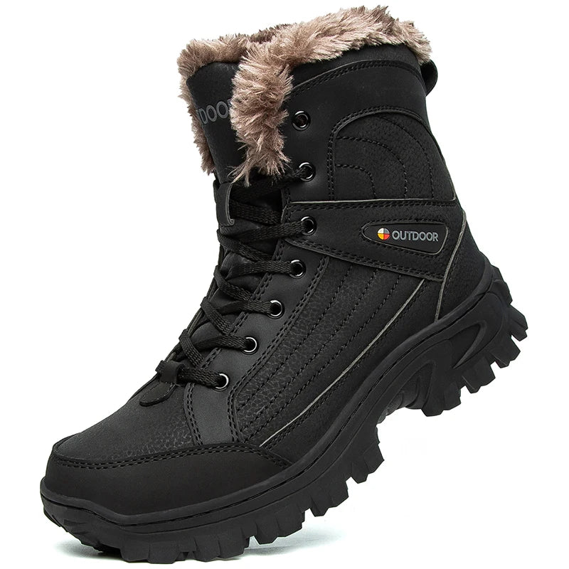 Men's waterproof fur-lined snow boots — additional view