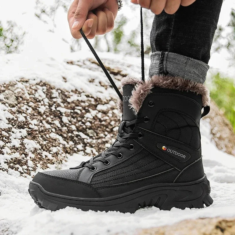Men's waterproof fur-lined snow boots — additional view