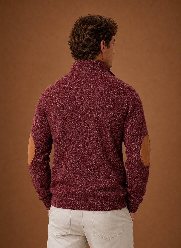 Men's mock-neck layering knit pullover — additional view