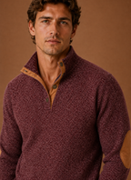 Men's mock-neck layering knit pullover — additional view