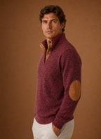 Men's mock-neck layering knit pullover — additional view