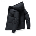 Men's thick insulated hooded puffer — additional view