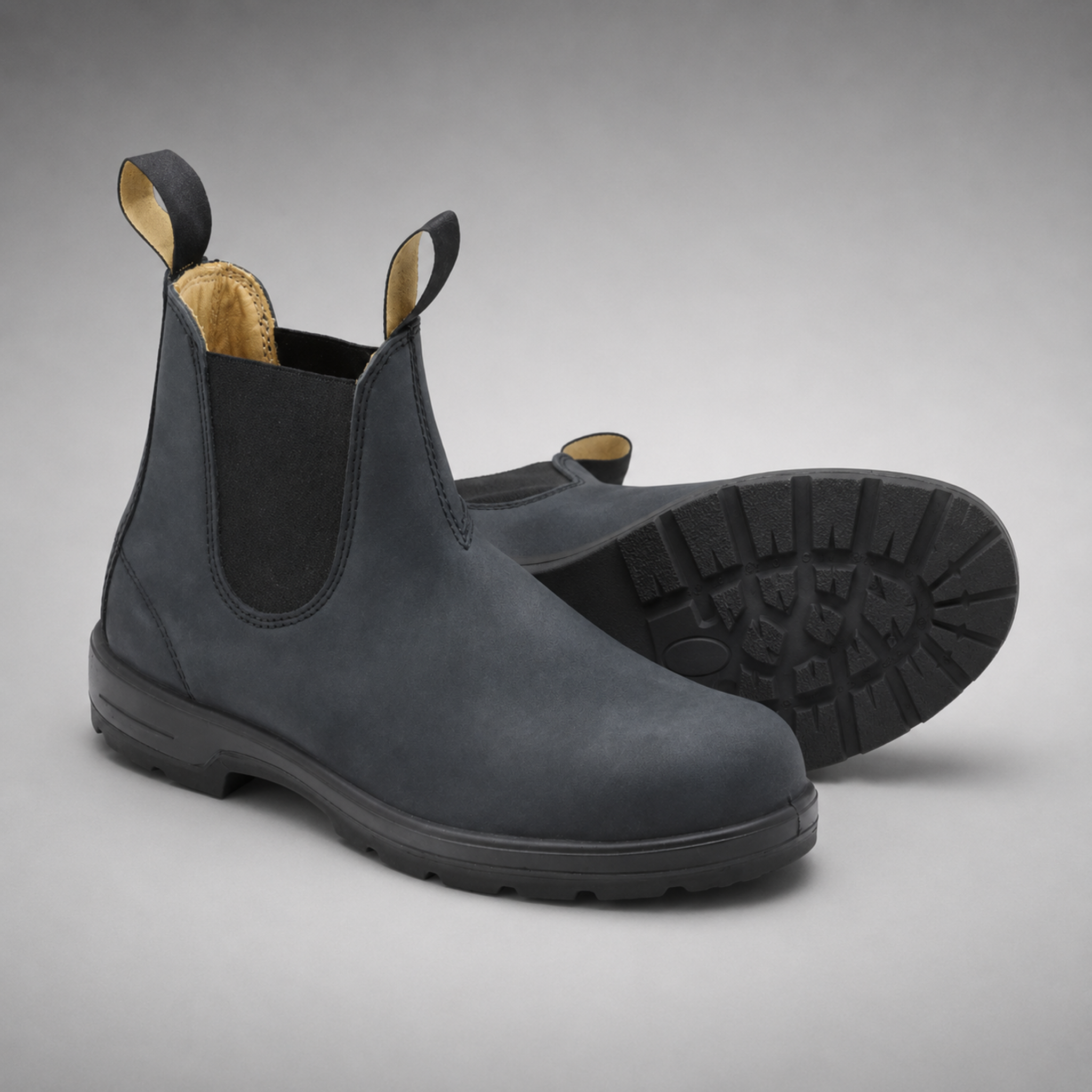 Men's slip-on chelsea boots in gray — additional view