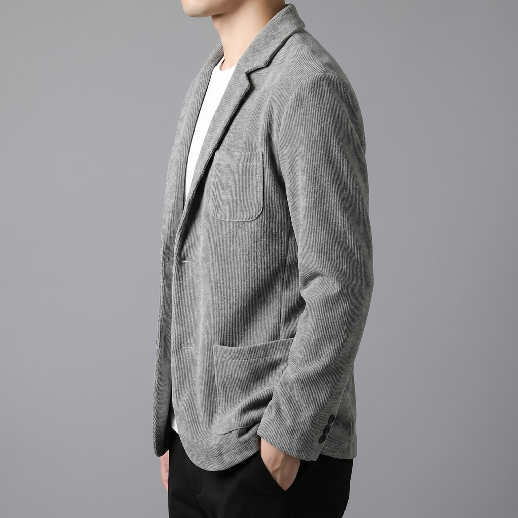 Men's lapel collar tailored fit jacket — additional view
