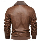 Men's aviator bomber jacket — detail view