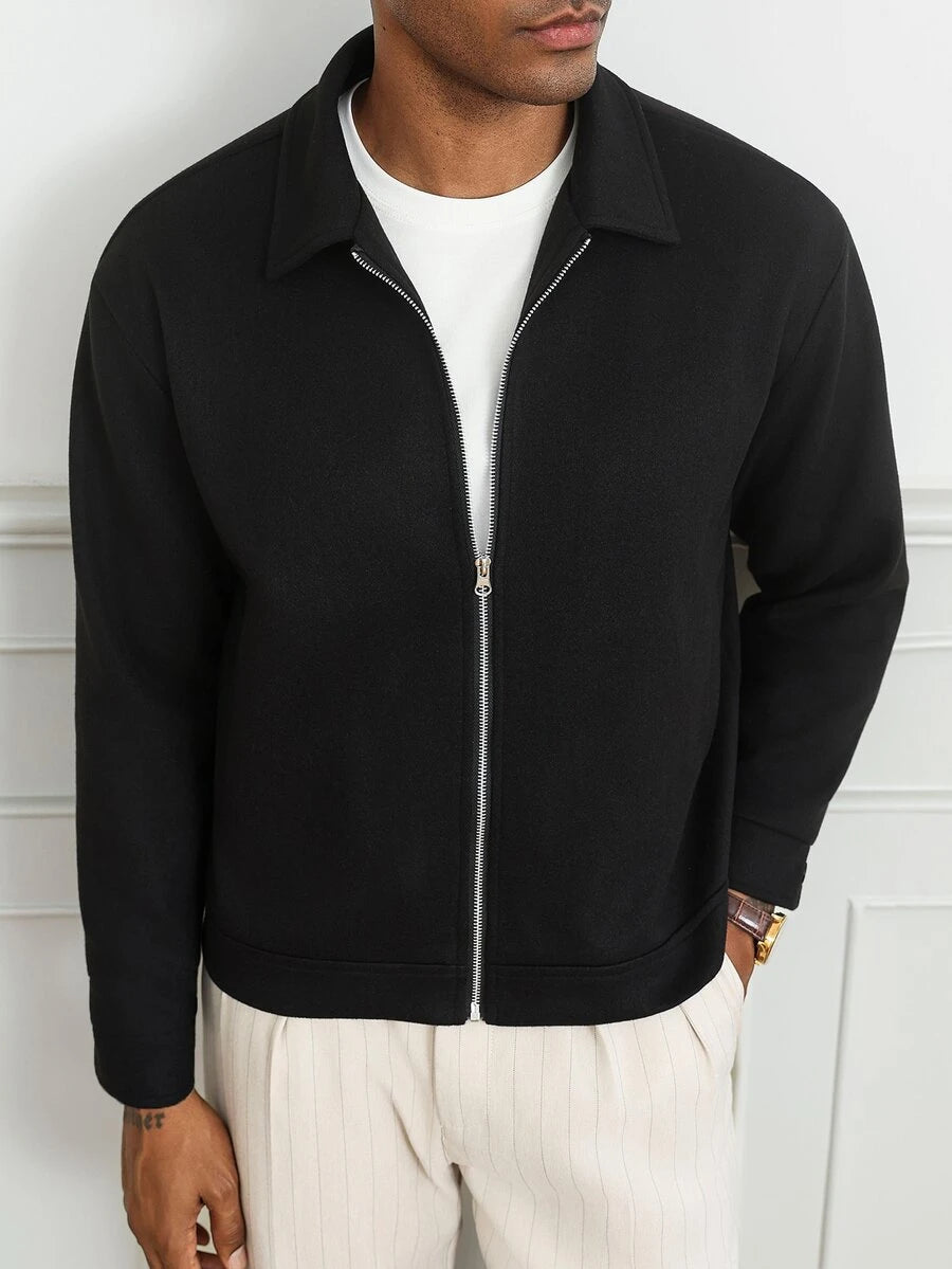 Men's single-breasted wool overcoat — additional view