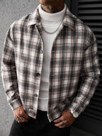 Men's single-breasted wool overcoat — additional view