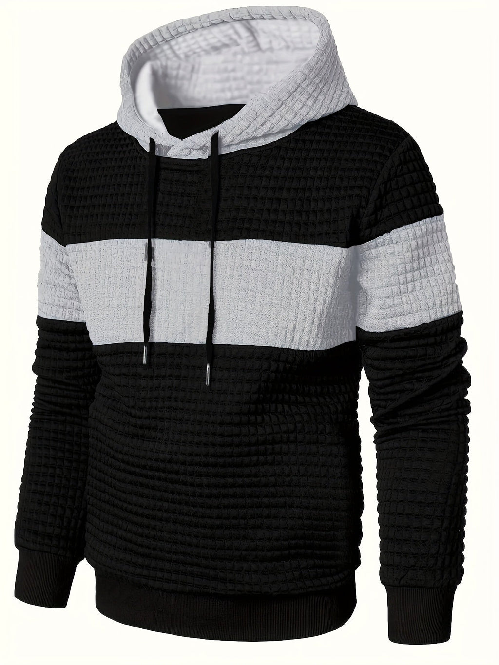 Knox | Color Block Textured Hoodie