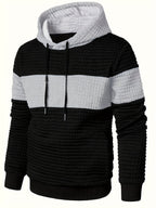 Knox | Color Block Textured Hoodie