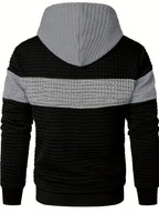 Knox | Color Block Textured Hoodie