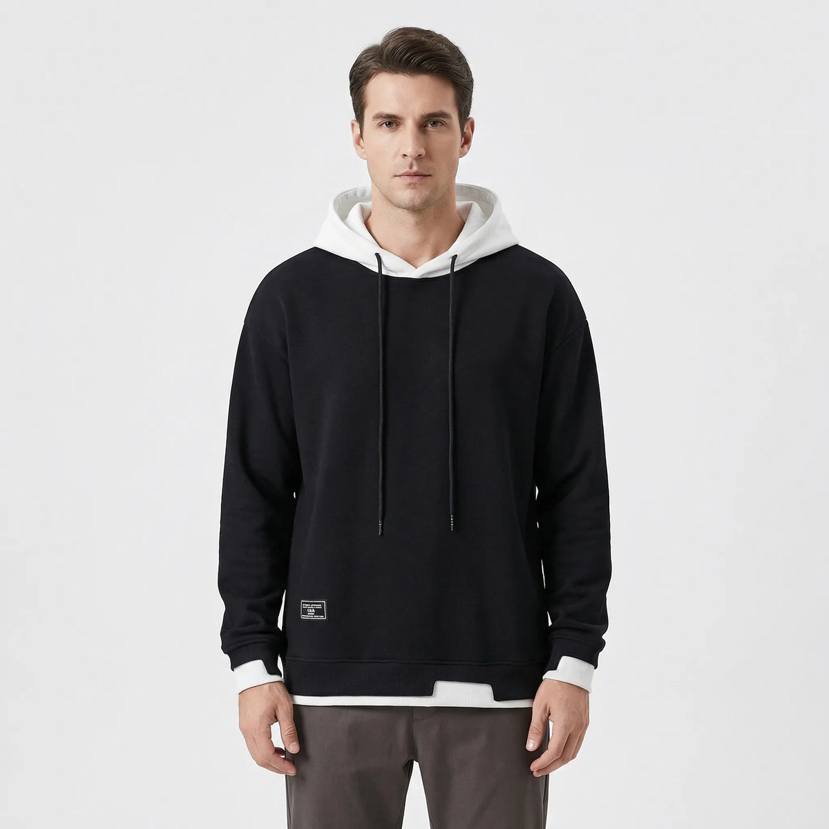 Men's hooded relaxed-fit sweatshirt — additional view
