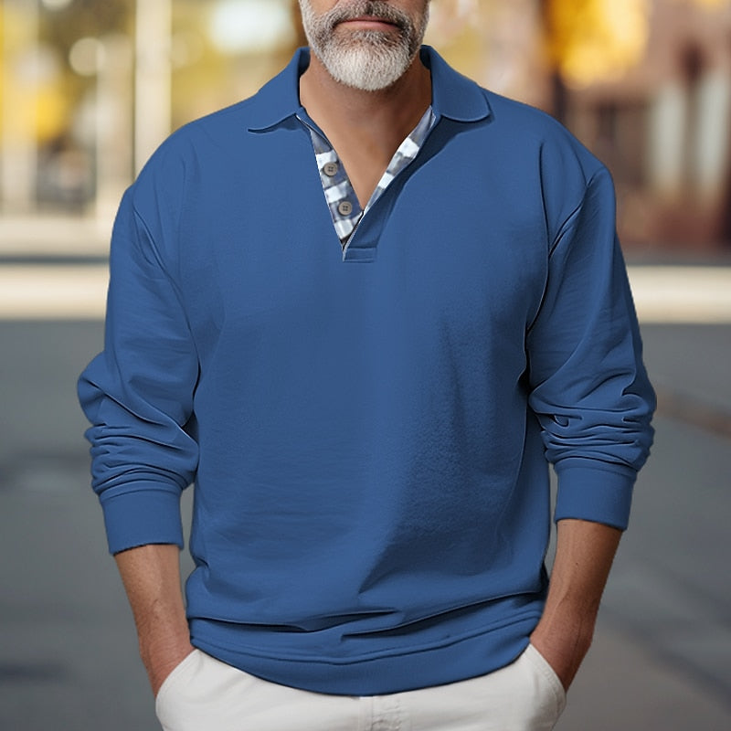Parrish | Polo-Collar Knit Sweatshirt