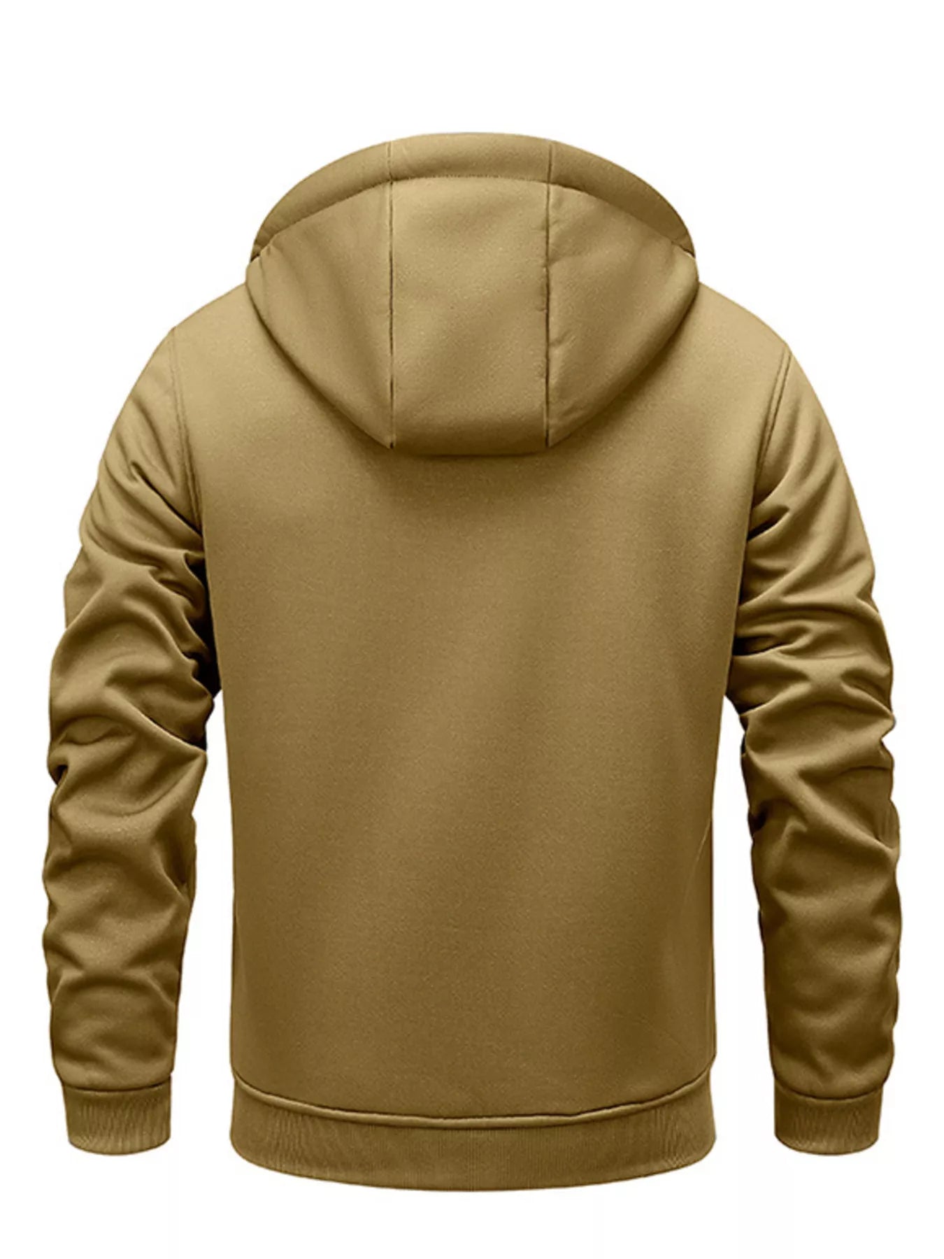 Men's zip-up fleece-lined hoodie — additional view