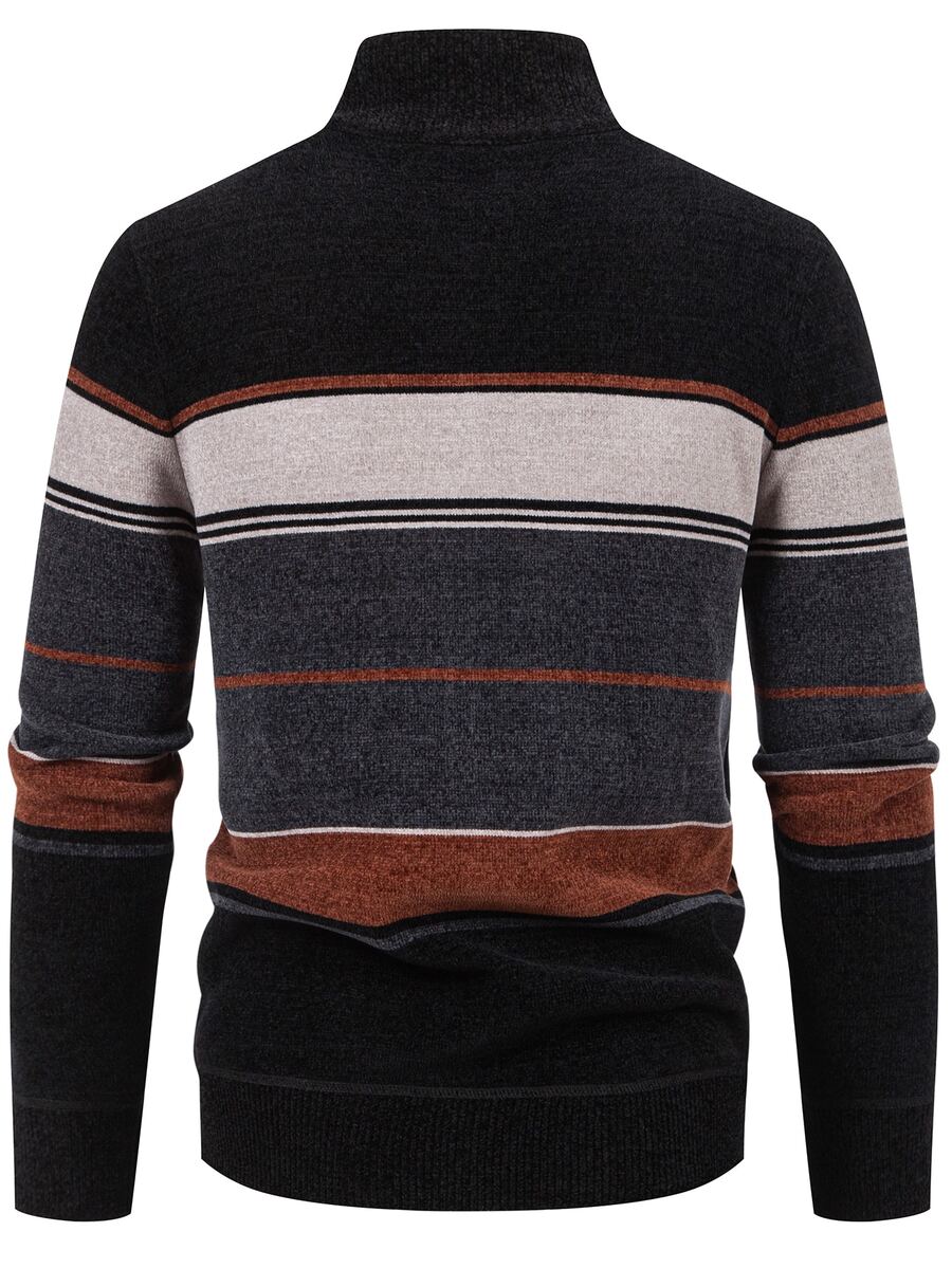 Men's color block ribbed cardigan — additional view