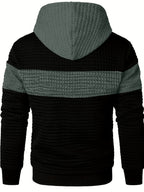 Knox | Color Block Textured Hoodie