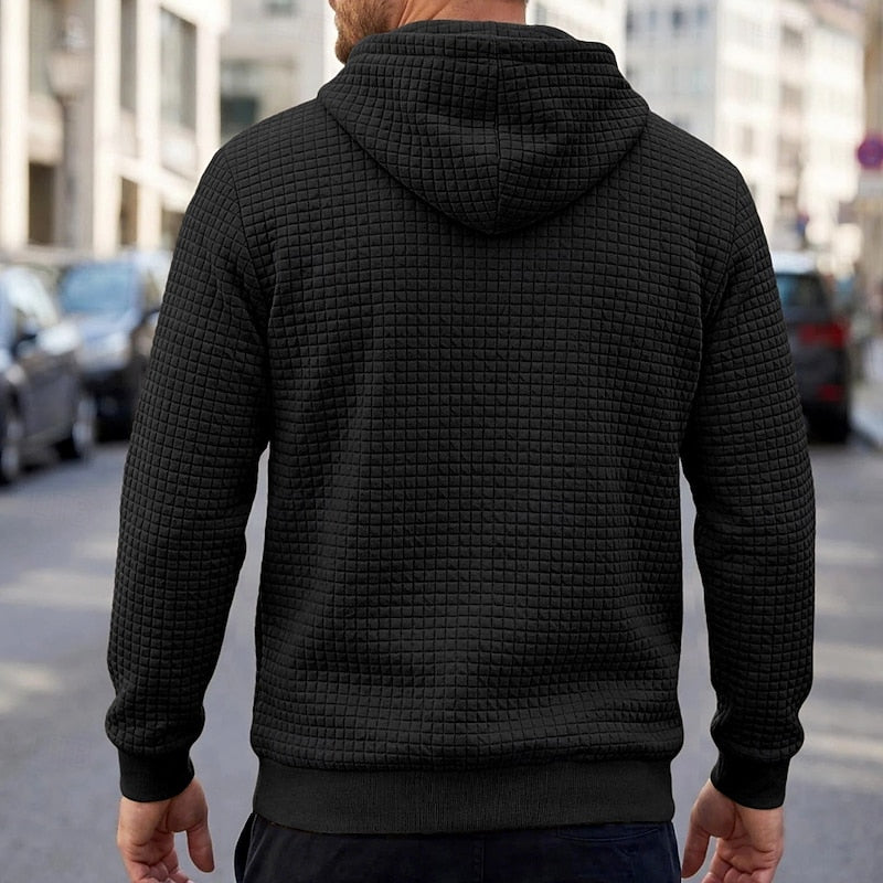 Edwin | Textured Pullover Hooded Sweatshirt