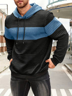 Knox | Color Block Textured Hoodie