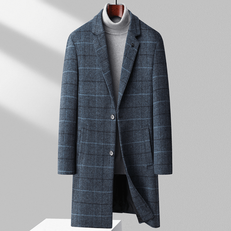 Braxton | Windowpane Wool Winter Coat