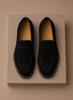 Men's suede penny dress loafers — additional view