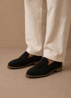 Men's suede penny dress loafers — additional view