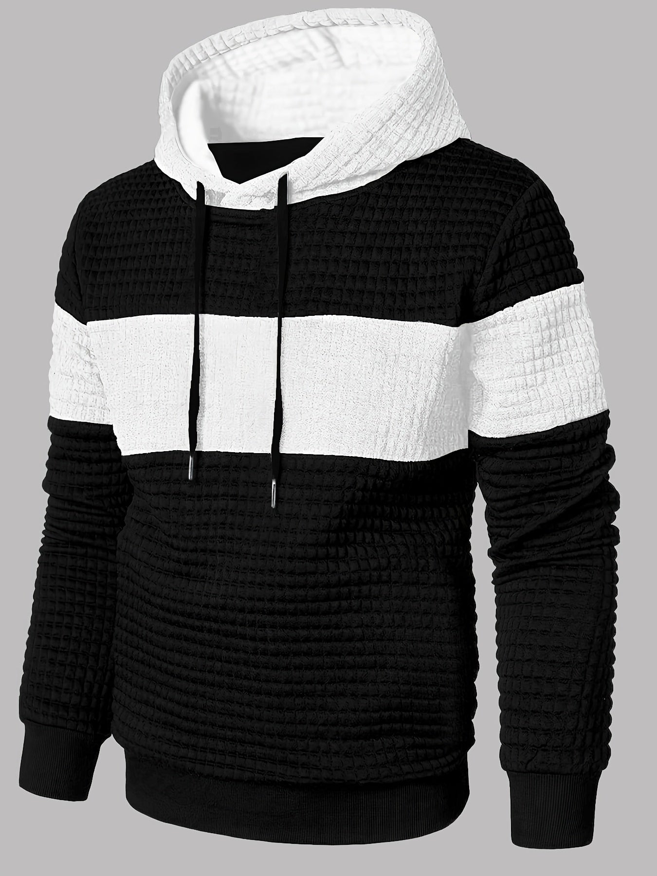 Knox | Color Block Textured Hoodie