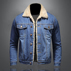 Men's classic denim jacket in blue