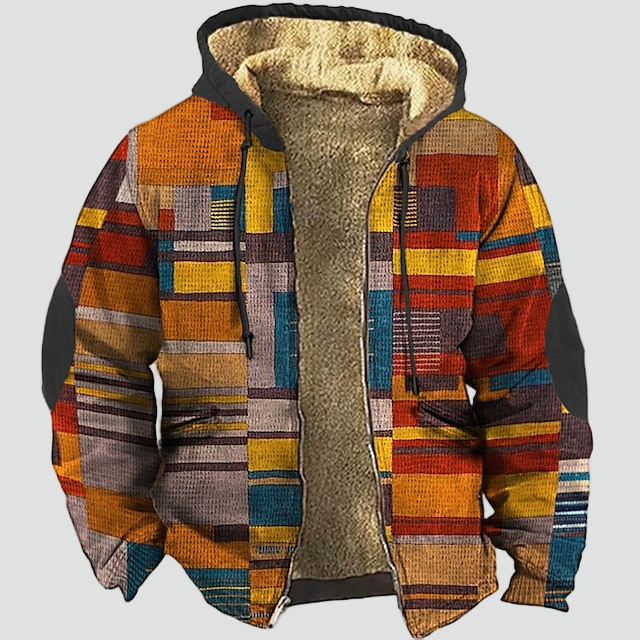 Men's fleece-lined hooded puffer gilet — alternate view