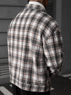 Men's single-breasted wool overcoat — additional view
