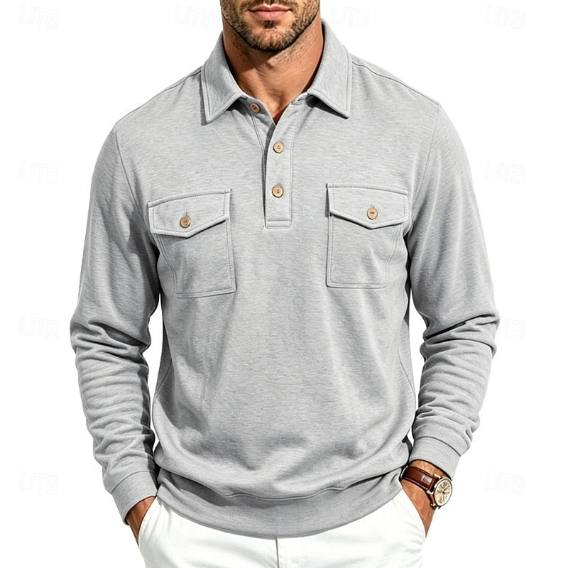 Rhodes | Long Sleeve Polo Shirt
