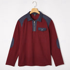 Men's textured quarter-zip sweater — additional view