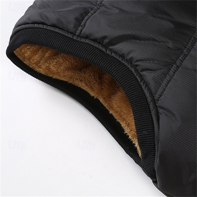 Men's sherpa-lined puffer vest — additional view