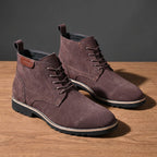 Men's stitched leather ankle boots — additional view