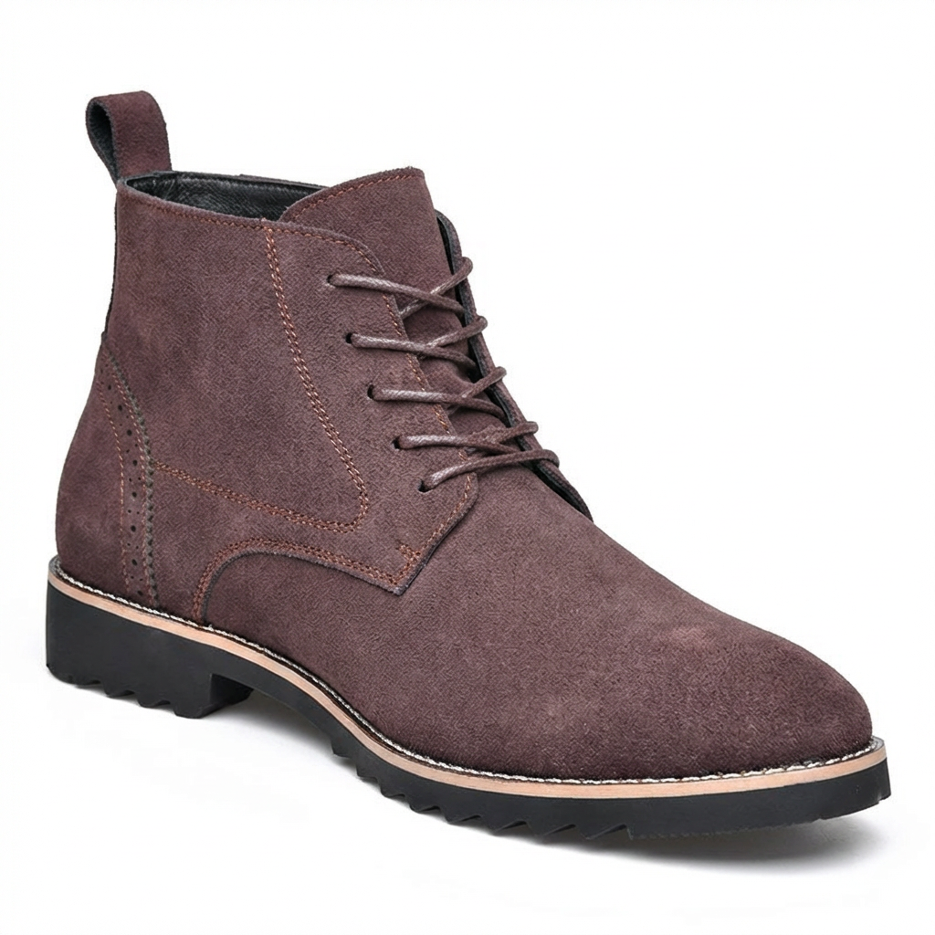 Men's stitched leather ankle boots — additional view