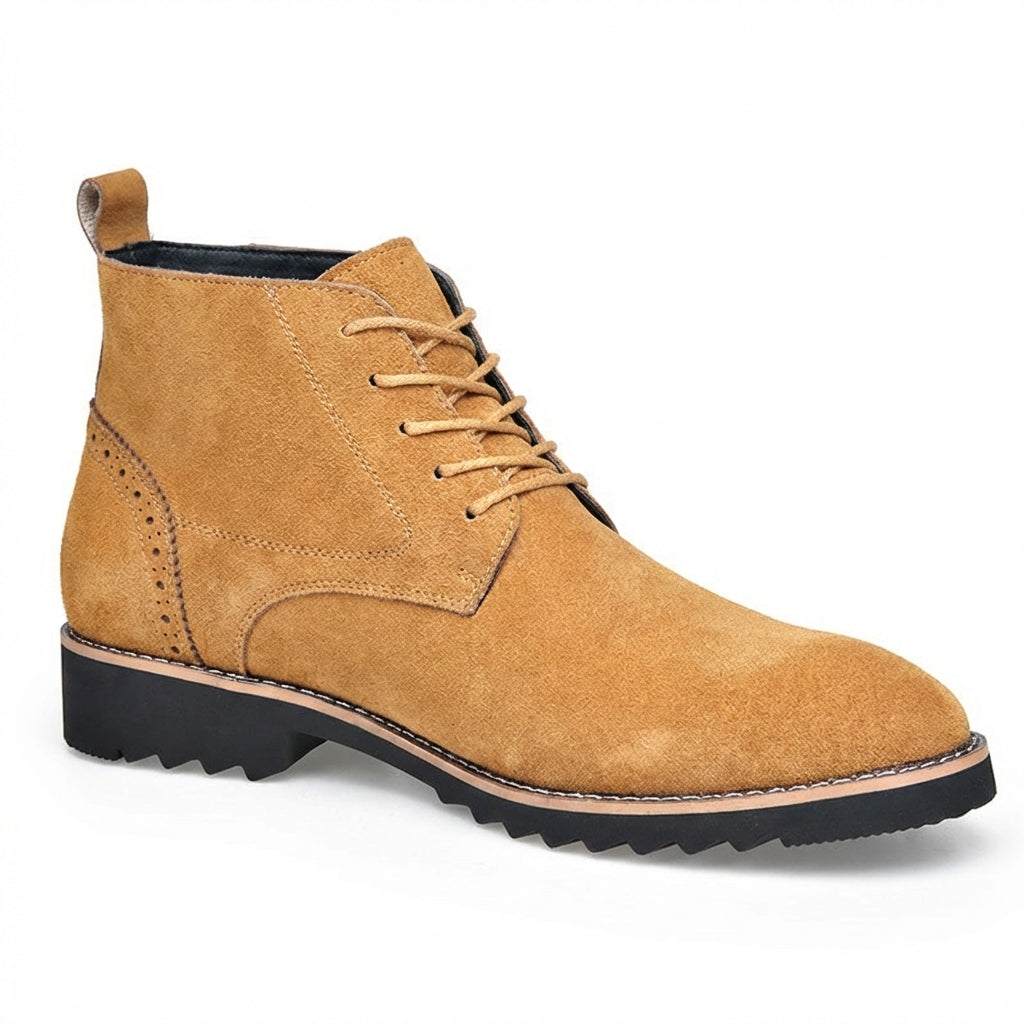 Men's stitched leather ankle boots — additional view