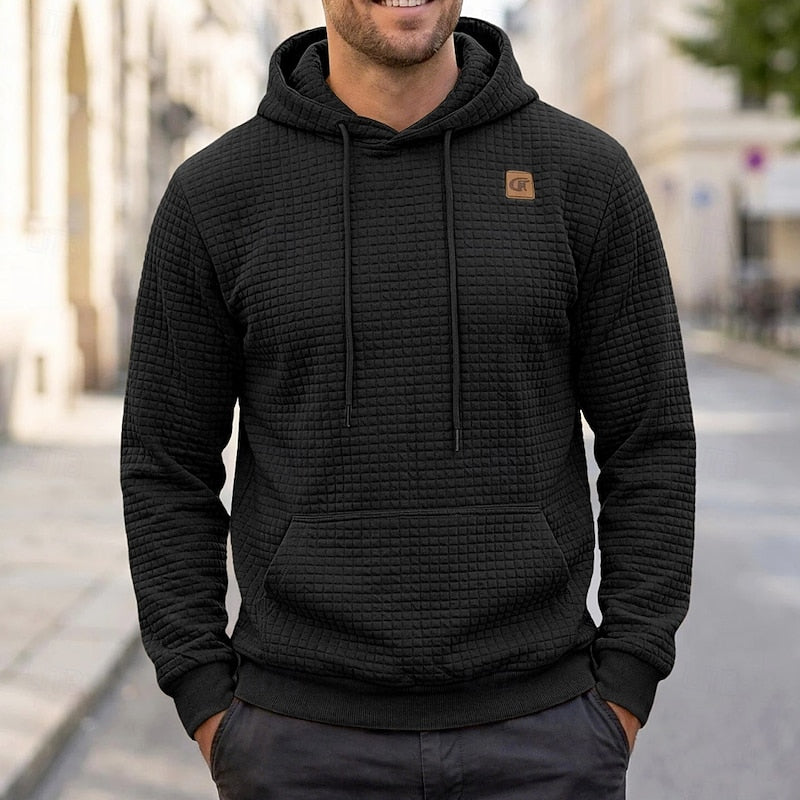 Edwin | Textured Pullover Hooded Sweatshirt