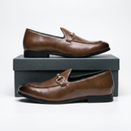 Men's bit buckle leather loafers — additional view