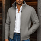 Leland | Stand-Collar Full-Zip Cardigan