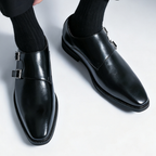 Men's monk strap leather loafers — additional view