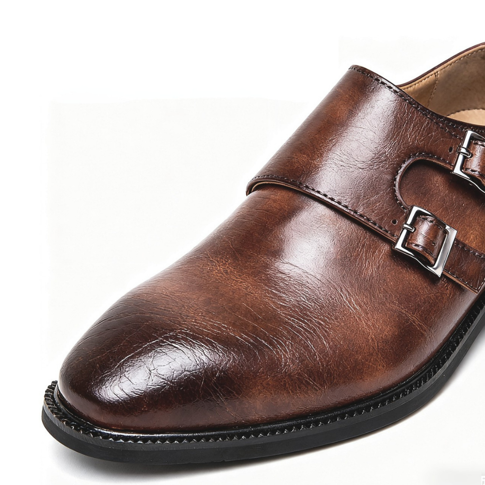 Men's monk strap leather loafers — additional view