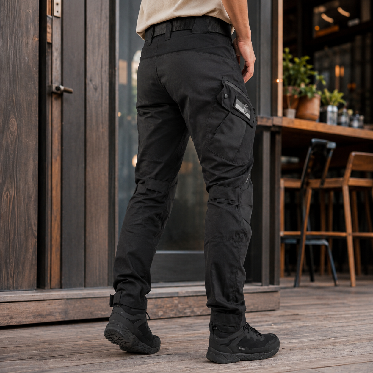 Men's utility cargo tactical pants — alternate view
