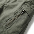 Men's tactical multi-pocket cargo pants — detail view