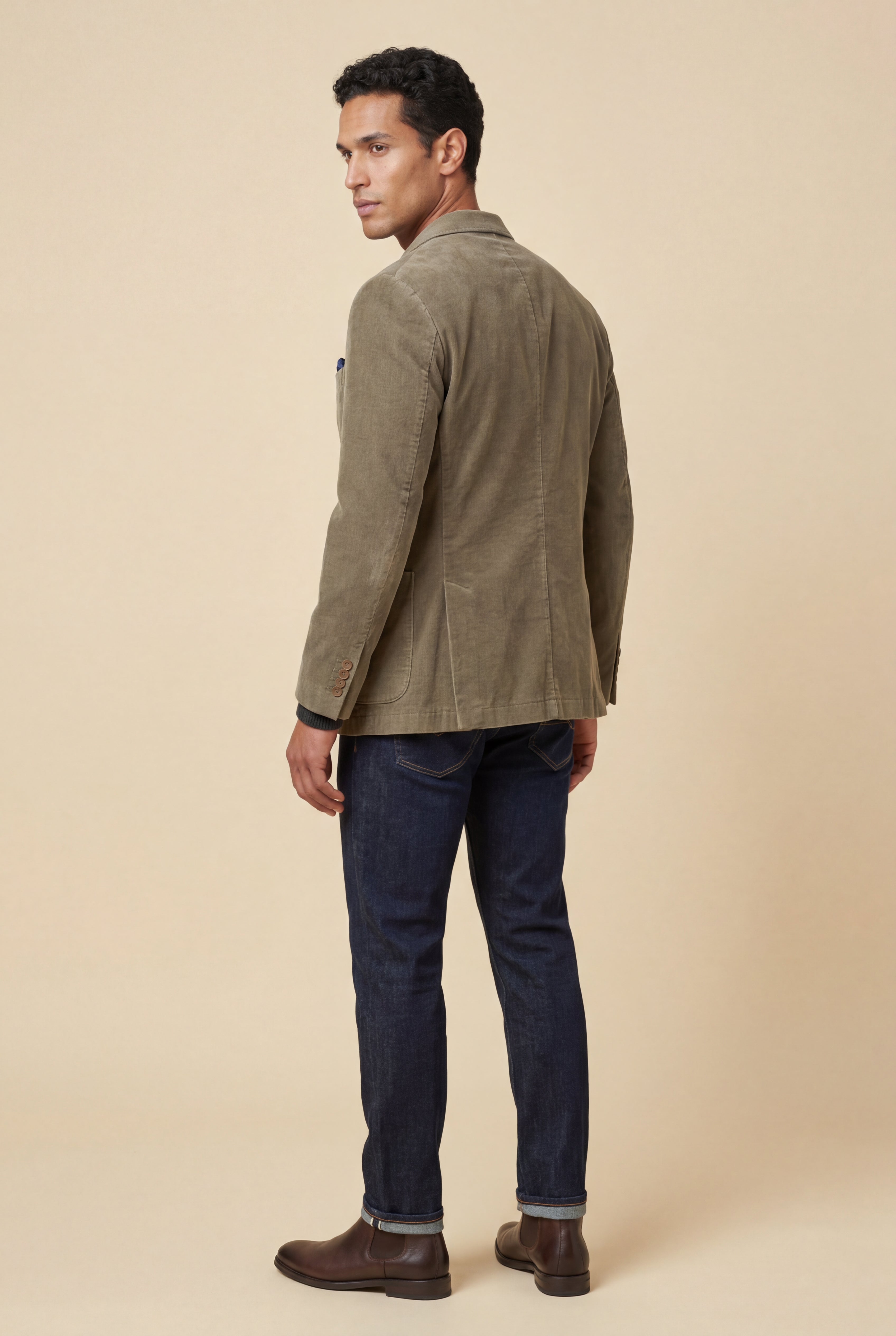 Men's single-breasted tailored blazer — alternate view