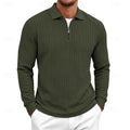 Vernon | Quarter-Zip Textured Polo Shirt
