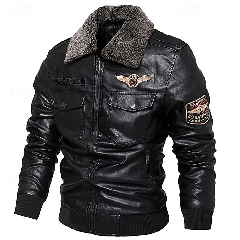 Men's aviator bomber jacket — additional view